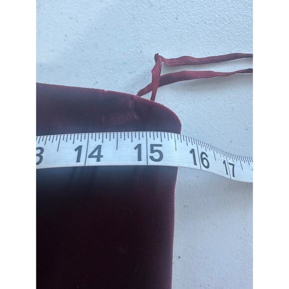 Vintage 80s Victor Costa Burgundy Velvet Strapless Cocktail Dress - Picture 12 of 14